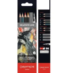 CARAN D'ACHE | GRAPHITE LINE Multi Techniques Water Soluble Set — 13 Artistic Tools