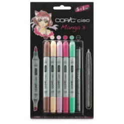 Copic Ciao 5 + 1 Manga Sets -Painting Tool Store CopicCiao52B1MangaSets 3