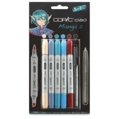 Copic Ciao 5 + 1 Manga Sets -Painting Tool Store CopicCiao52B1MangaSets 4
