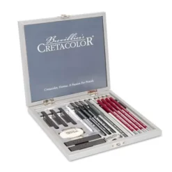 Cretacolor Silver Wooden Box Set