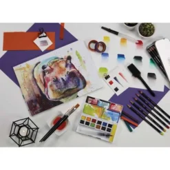 DERWENT | INKTENSE Paint Pan — Travel Set 1 -Painting Tool Store DERWENT7CINKTENSEPaintPanE28094TravelSet1 3