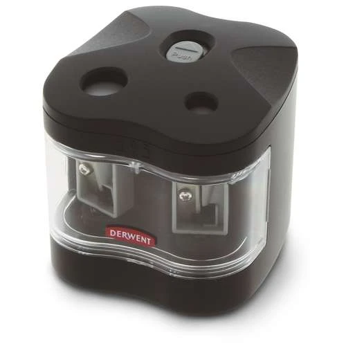 Derwent Battery Operated Twin Hole Pencil Sharpener 1 Derwent Battery Operated Twin Hole Pencil Sharpener