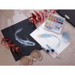 Derwent Inktense Paint Pan Travel Set -Painting Tool Store DerwentInktensePaintPanTravelSet 4