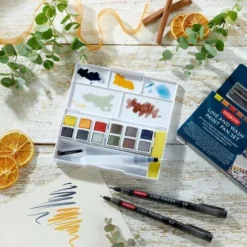 Derwent Line And Wash Paint Pan Set 8 Derwent Line And Wash Paint Pan Set -Painting Tool Store DerwentLineandWashPaintPanSet 2