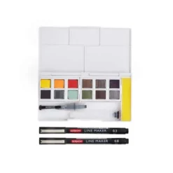 Derwent Line And Wash Paint Pan Set 11 Derwent Line And Wash Paint Pan Set -Painting Tool Store DerwentLineandWashPaintPanSet 5