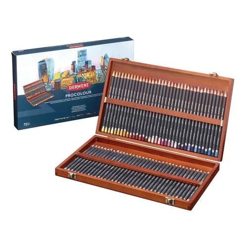 Derwent Procolour Wooden Box Set (72) 1 Derwent Procolour Wooden Box Set (72)