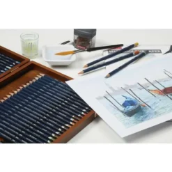 Derwent Watercolour 72 Pencil Wooden Box Set -Painting Tool Store DerwentWatercolour72PencilWoodenBoxSet 2