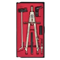 Ecobra Silver Master Quick Action Compass Set