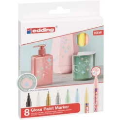 Edding 751 8 Pastel Gloss Marker Creative Set