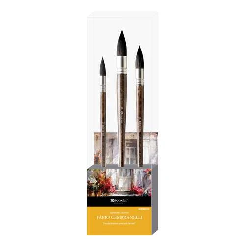 Escoda Fabio Cembranelli Brush Set, Series 8607-1 1 Escoda Fabio Cembranelli Brush Set, Series 8607-1