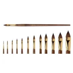Escoda Grafilo Kolinsky Red Sable Filbert Brushes Series 2820