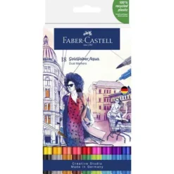 FABER-CASTELL | Goldfaber Aqua Dual Marker Set — 18 Markers