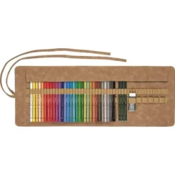 FABER-CASTELL | Polychromos Pencil Wrap — Synthetic Leather -Painting Tool Store FABER CASTELL7CPolychromosPencilWrapE28094syntheticleather 2