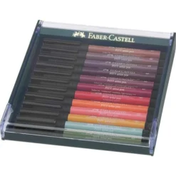 Faber-Castell Pitt Artist 12 Coloured Brush Pen Sets -Painting Tool Store Faber CastellPittArtist12ColouredBrushPenSets 2