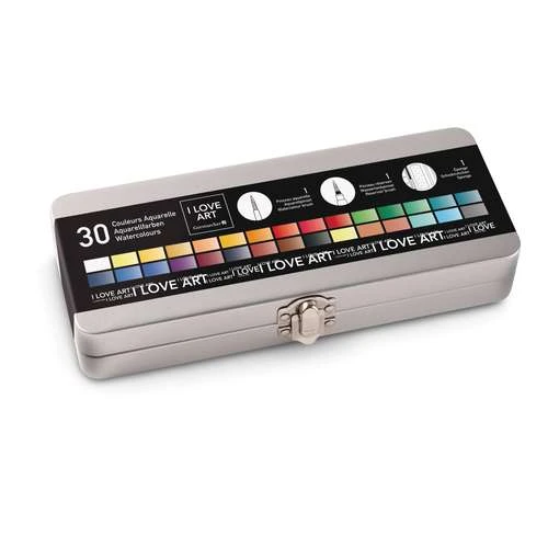 I LOVE ART | Watercolour Boxes — Accessories Included 2 I LOVE ART | Watercolour Boxes — Accessories Included - Image 2