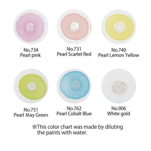 Kuretake Gansai Tambi "Pearl Colors" Watercolour Set 2 Kuretake Gansai Tambi "Pearl Colors" Watercolour Set - Image 2