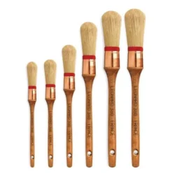 Léonard Slanted Round Glazing Brushes