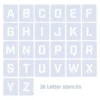 Qbix Alphabet Uppercase Stencils