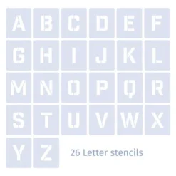 Qbix Alphabet Uppercase Stencils