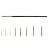 Raphaël Series 8802 Kolinsky Gold Long Tip Round Brushes