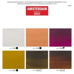 Royal Talens | AMSTERDAM Portrait Set — 6 X 120 Ml -Painting Tool Store RoyalTalens7CAMSTERDAMPortraitSetE280946x120ml 3