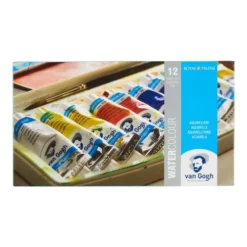 Royal Talens Van Gogh Watercolour Set - 12 X 10ml Tubes -Painting Tool Store RoyalTalensVanGoghWatercolourSet 12x10mltubes 4