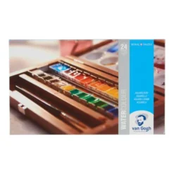 Royal Talens Van Gogh Watercolour Wooden Box Set -Painting Tool Store RoyalTalensVanGoghWatercolourWoodenBoxSet 3