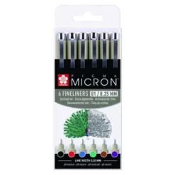 SAKURA | PIGMA MICRON™ Fineliner Sets — 6 Pens -Painting Tool Store SAKURA7CPIGMAMICRONE284A2FinelinerSetsE280946pens 2