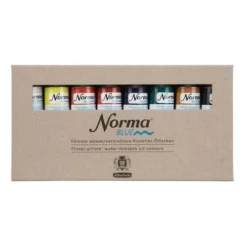 Schmincke Norma Blue Finest Water-Mixable Artist Oil Paint Set 9 Schmincke Norma Blue Finest Water-Mixable Artist Oil Paint Set -Painting Tool Store SchminckeNormaBlueFinestWater MixableArtistOilPaintSet 3