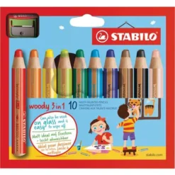Stabilo Woody 3 In 1 Colouring Pencil Sets
