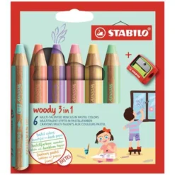 Stabilo Woody 3 In 1 Pastel Set