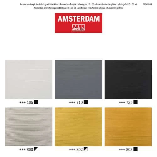 Talens Amsterdam Acrylic Ink Lettering Set 2 Talens Amsterdam Acrylic Ink Lettering Set - Image 2