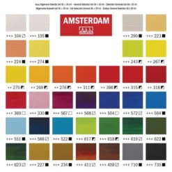 Talens Amsterdam Standard Series 36 Paint Set -Painting Tool Store TalensAmsterdamStandardSeries36PaintSet 5