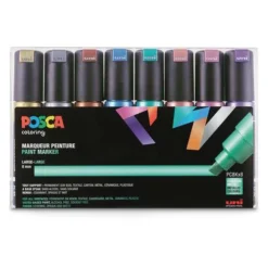 Uni Posca PC8K Marker Metallic Set