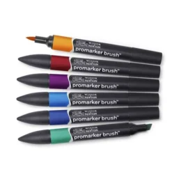 Winsor & Newton 6 BrushMarker Sets -Painting Tool Store Winsor26amp3BNewton6BrushMarkerSets 2