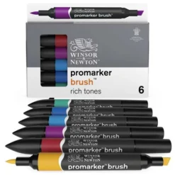 Winsor & Newton 6 BrushMarker Sets