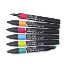 Winsor & Newton 6 BrushMarker Sets -Painting Tool Store Winsor26amp3BNewton6BrushMarkerSets 3