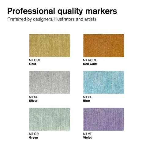 Winsor & Newton BrushMarker Metallic Set 2 Winsor & Newton BrushMarker Metallic Set - Image 2