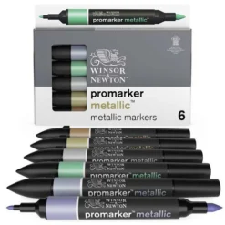 Winsor & Newton BrushMarker Metallic Set