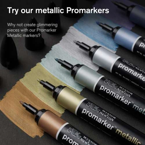 Winsor & Newton BrushMarker Metallic Set 5 Winsor & Newton BrushMarker Metallic Set - Image 5