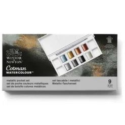 Winsor & Newton Cotman Watercolour Metallic Pocket Set -Painting Tool Store Winsor26amp3BNewtonCotmanWatercolourMetallicPocketSet 3