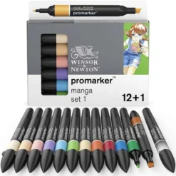 Winsor & Newton Promarker 12 Manga Pen Sets -Painting Tool Store Winsor26amp3BNewtonPromarker12MangaPenSets 2