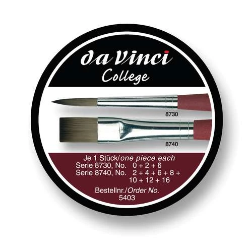 Da Vinci | College Brush Set Series 5403 — 10 Brushes 2 Da Vinci | College Brush Set Series 5403 — 10 Brushes - Image 2